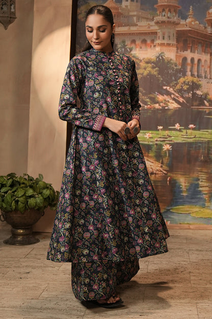 Zellbury | Unstitched 2 Piece Khaddar | Shirt Shalwar - 0345 - Libasekhas