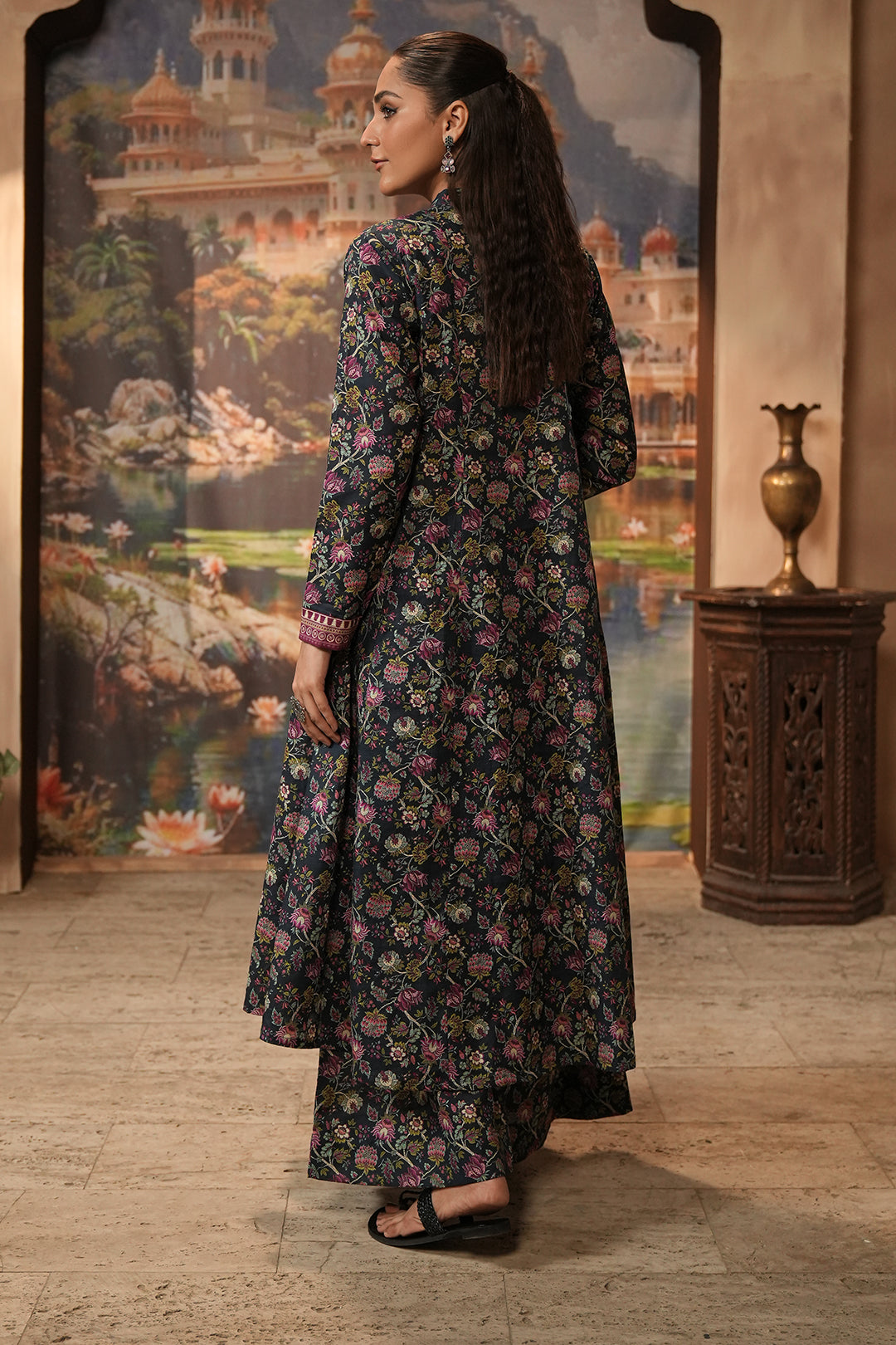 Zellbury | Unstitched 2 Piece Khaddar | Shirt Shalwar - 0345 - Libasekhas