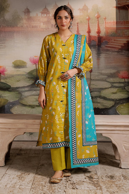 Zellbury | Unstitched 2 Piece Khaddar | Shirt Dupatta - 0423 - Libasekhas