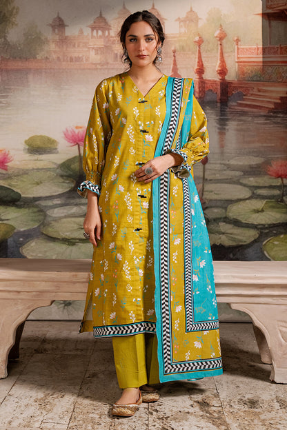 Zellbury | Unstitched 2 Piece Khaddar | Shirt Dupatta - 0423 - Libasekhas