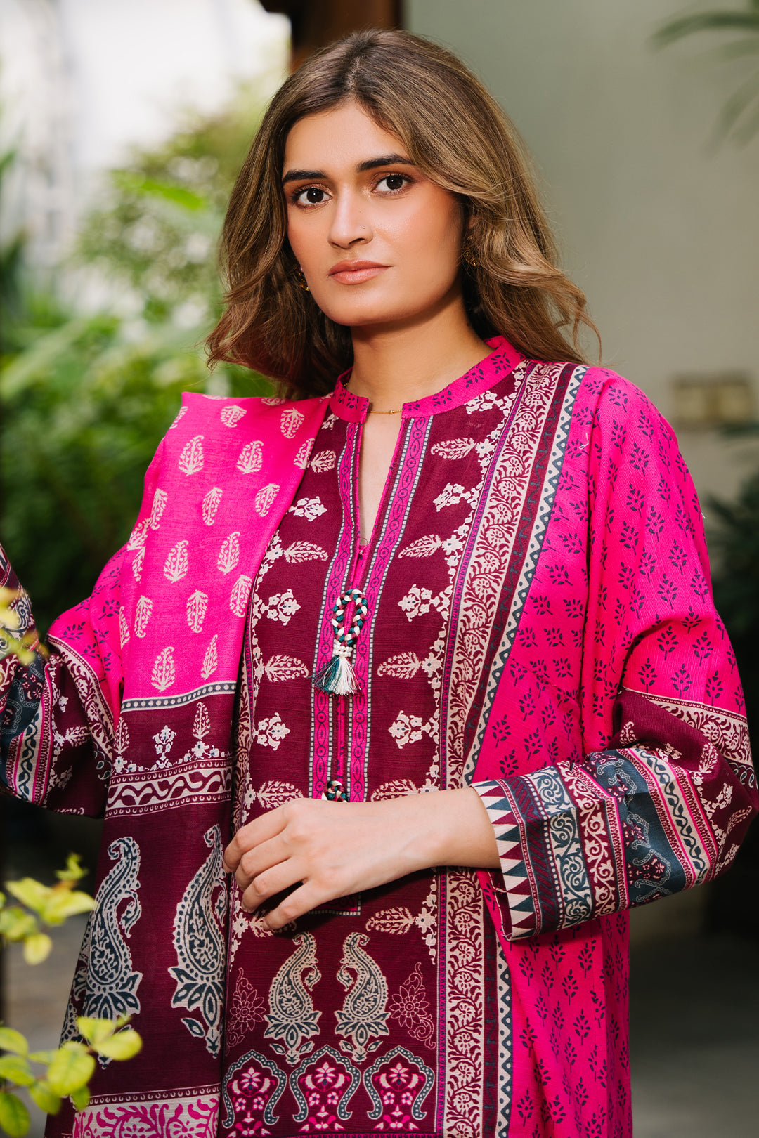 Zellbury | Unstitched 3 Piece Khaddar | Shirt Shalwar Dupatta - 0184 - Libasekhas