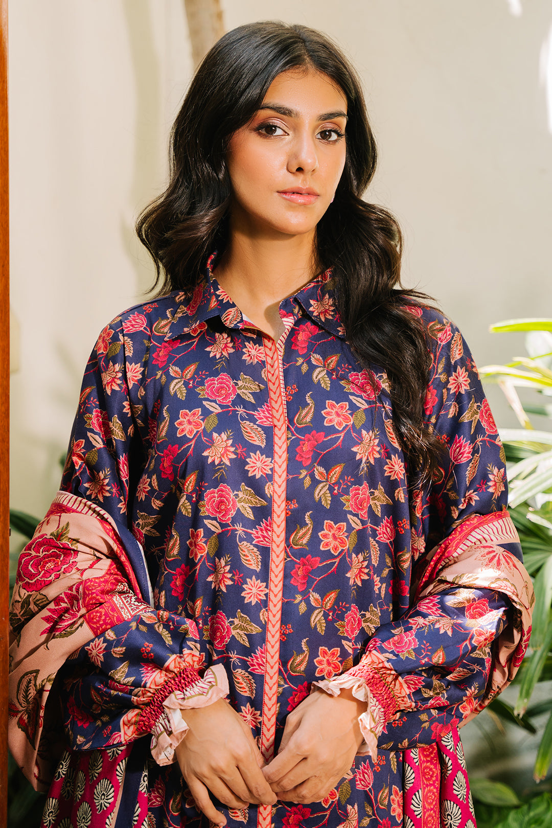 Zellbury | Unstitched 3 Piece Viscose | Shirt Shalwar Dupatta - 0187 - Libasekhas