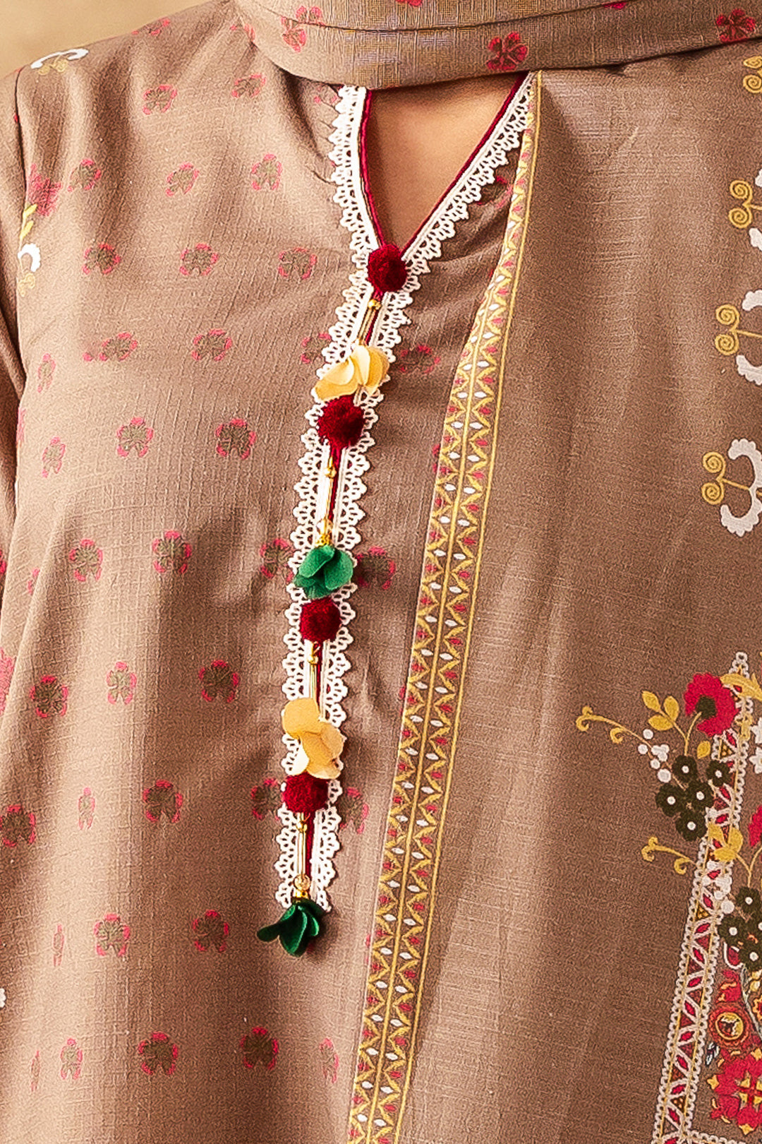 Zellbury | Unstitched 3 Piece Khaddar | Shirt Shalwar Dupatta - 0190 - Libasekhas