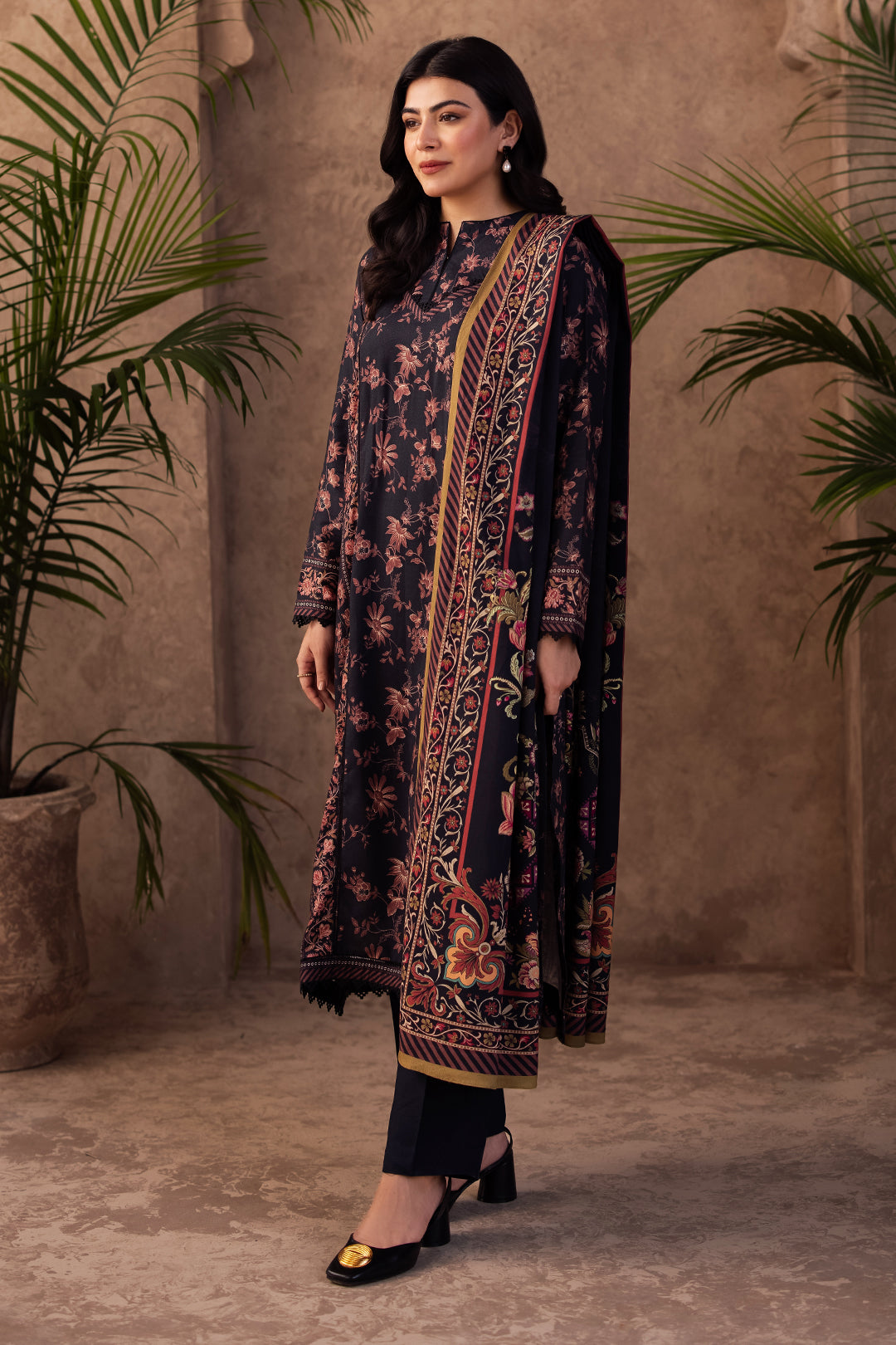 Zellbury | Unstitched 3 Piece Viscose | Shirt Shalwar Dupatta - 0200 - Libasekhas