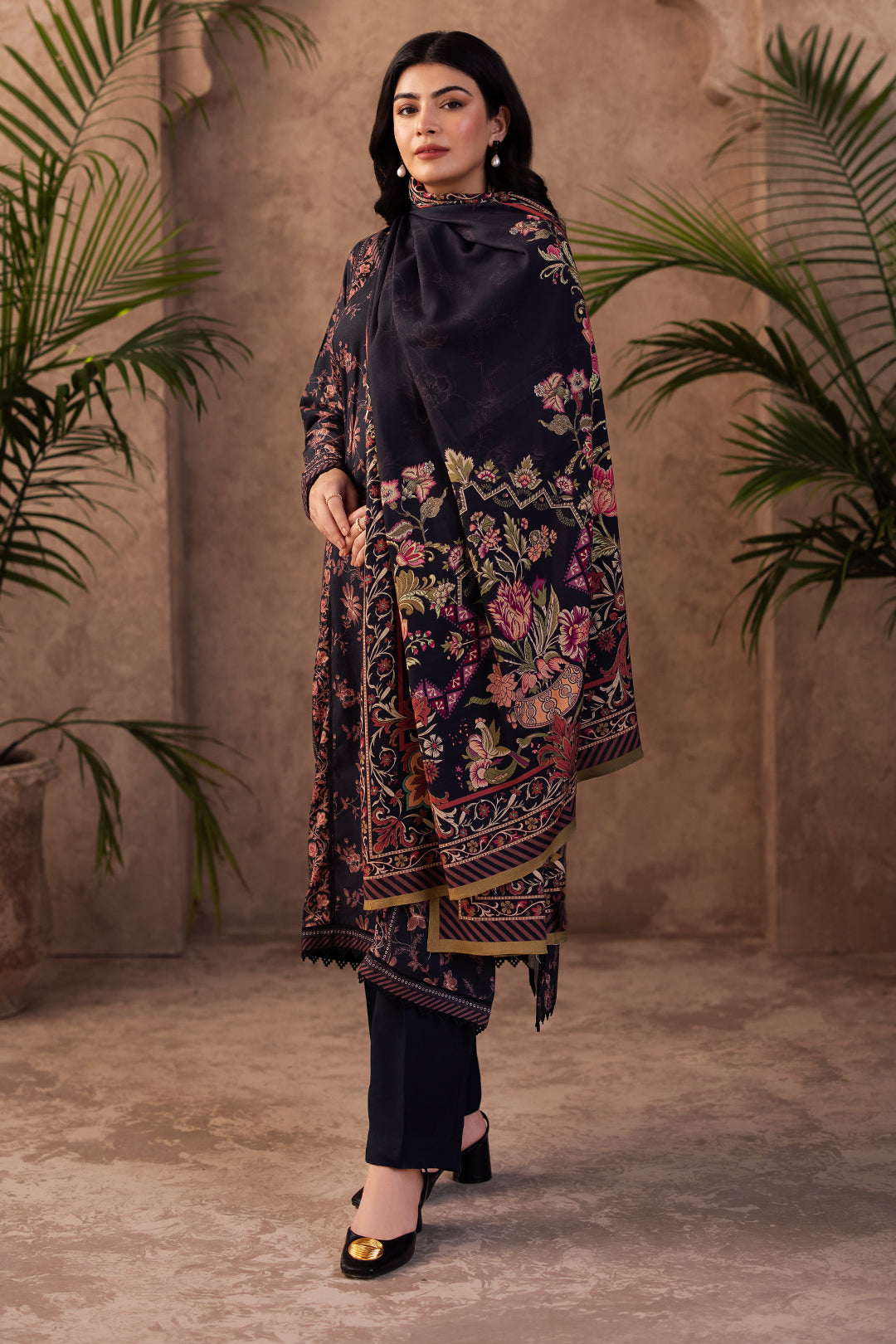Zellbury | Unstitched 3 Piece Viscose | Shirt Shalwar Dupatta - 0200 - Libasekhas