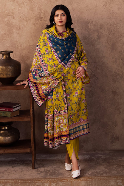 Zellbury | Unstitched 3 Piece Viscose | Shirt Shalwar Dupatta - 0201 - Libasekhas