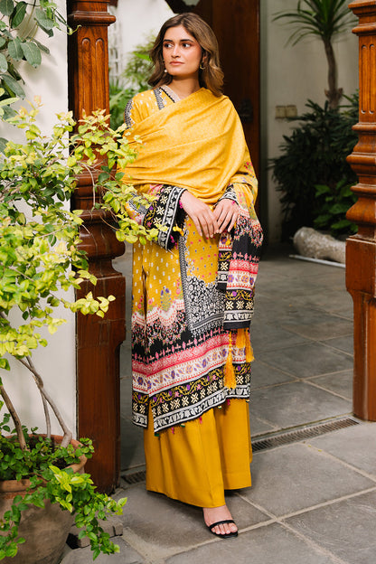 Zellbury | Unstitched 3 Piece Viscose | Shirt Shalwar Dupatta - 0205 - Libasekhas