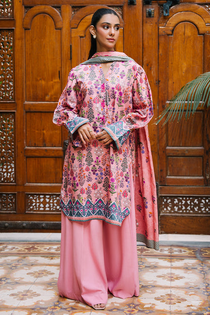 Zellbury | Unstitched 3 Piece Viscose | Shirt Shalwar Dupatta - 0206 - Libasekhas