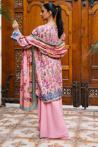 Zellbury | Unstitched 3 Piece Viscose | Shirt Shalwar Dupatta - 0206 - Libasekhas