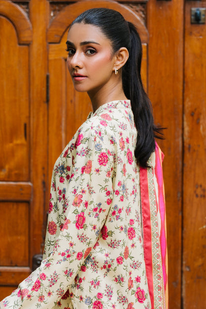 Zellbury | Unstitched 3 Piece Viscose | Shirt Shalwar Dupatta - 0216 - Libasekhas