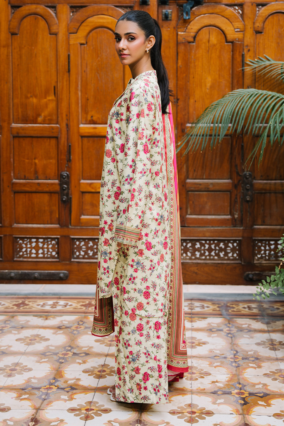 Zellbury | Unstitched 3 Piece Viscose | Shirt Shalwar Dupatta - 0216 - Libasekhas