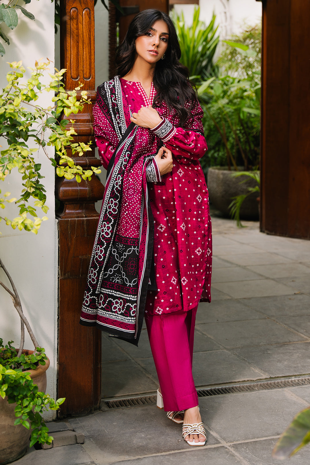 Zellbury | Unstitched 3 Piece Khaddar | Shirt Shalwar Dupatta - 0269 - Libasekhas
