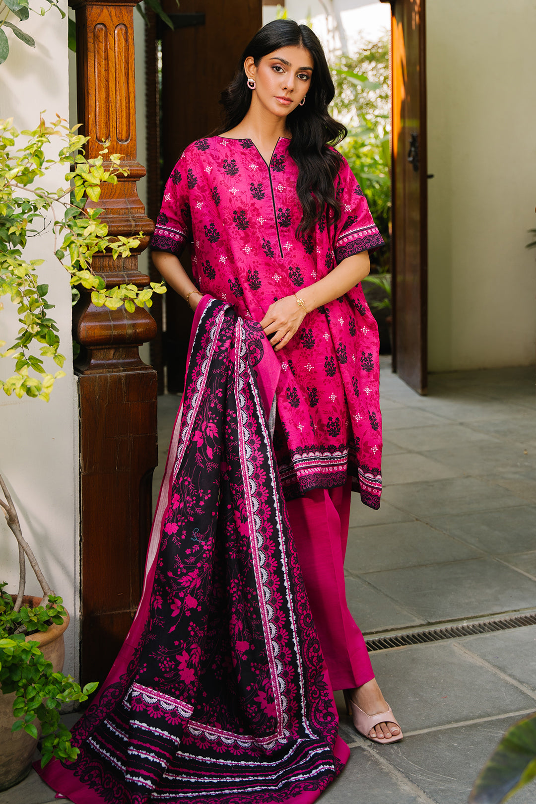 Zellbury | Unstitched 3 Piece Khaddar | Shirt Shalwar Dupatta - 0272 - Libasekhas