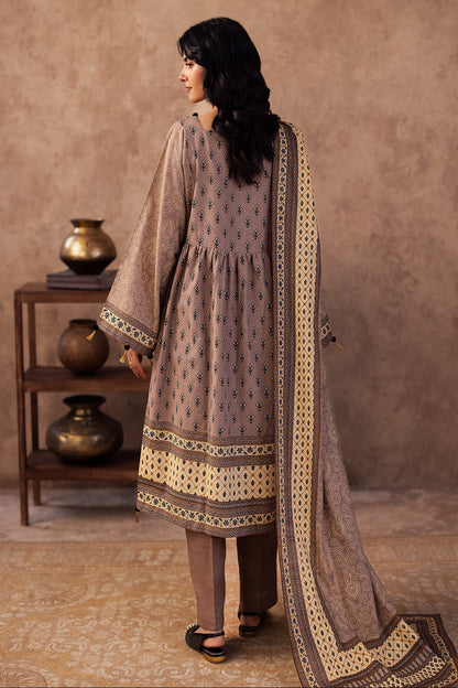Zellbury | Unstitched 3 Piece Khaddar | Shirt Shalwar Dupatta - 0274 - Libasekhas