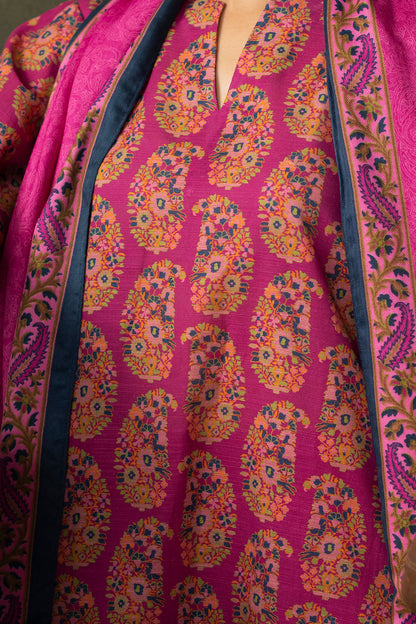Zellbury | Unstitched 3 Piece Khaddar | Shirt Shalwar Dupatta - 0287 - Libasekhas