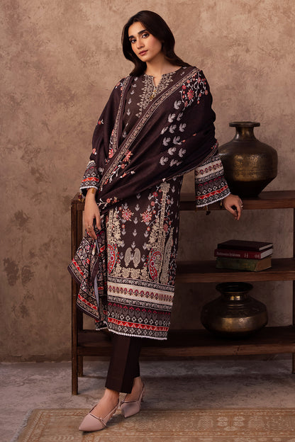 Zellbury | Unstitched 3 Piece Khaddar | Shirt Shalwar Dupatta - 0288 - Libasekhas