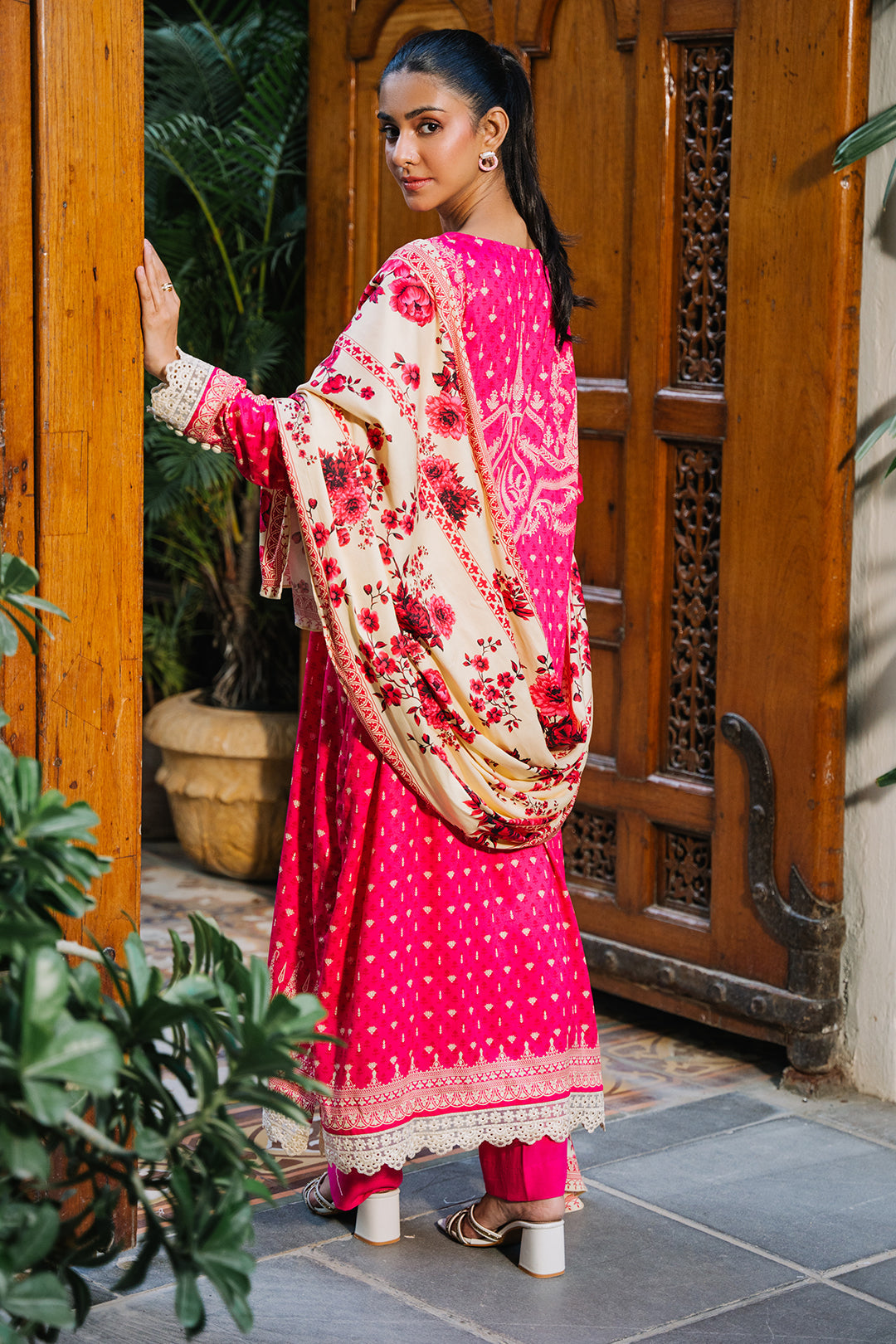 Zellbury | Unstitched 3 Piece Viscose | Shirt Shalwar Dupatta - 0300 - Libasekhas