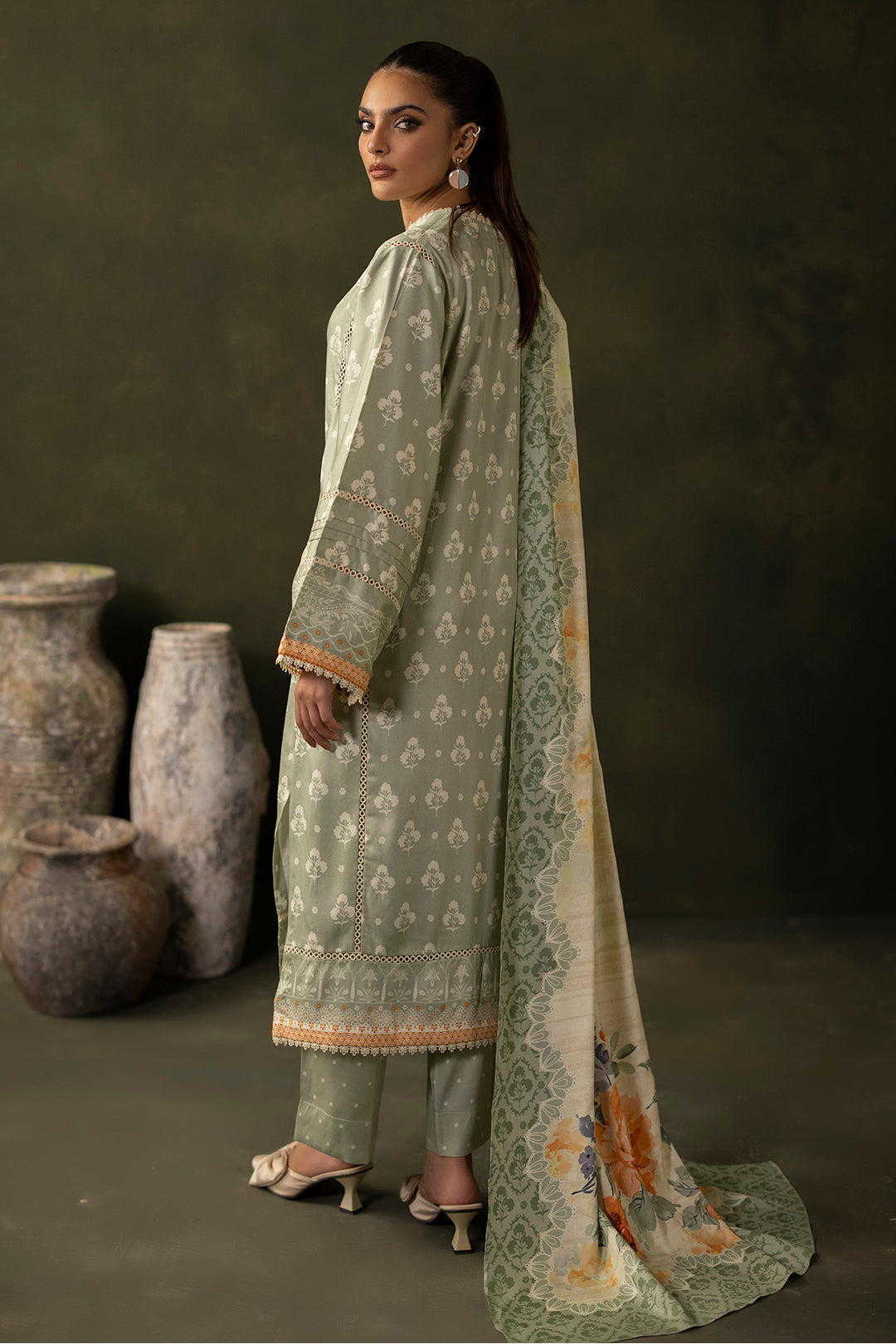 Zellbury | Unstitched 3 Piece Viscose | Shirt Shalwar Dupatta - 0306 - Libasekhas