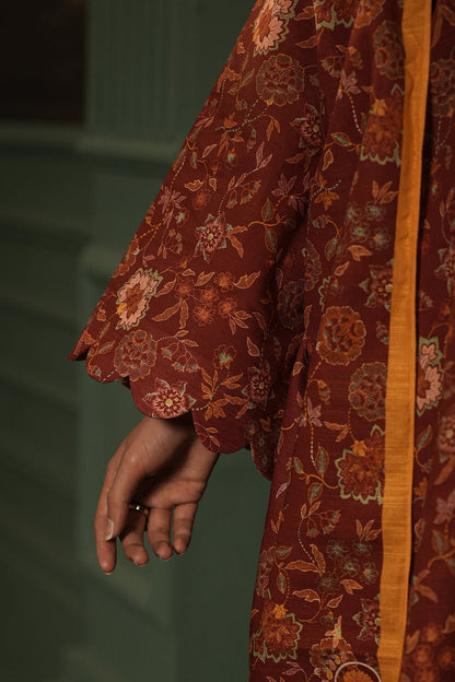 Zellbury | Unstitched 3 Piece Khaddar | Shirt Shalwar Dupatta - 0356 - Libasekhas