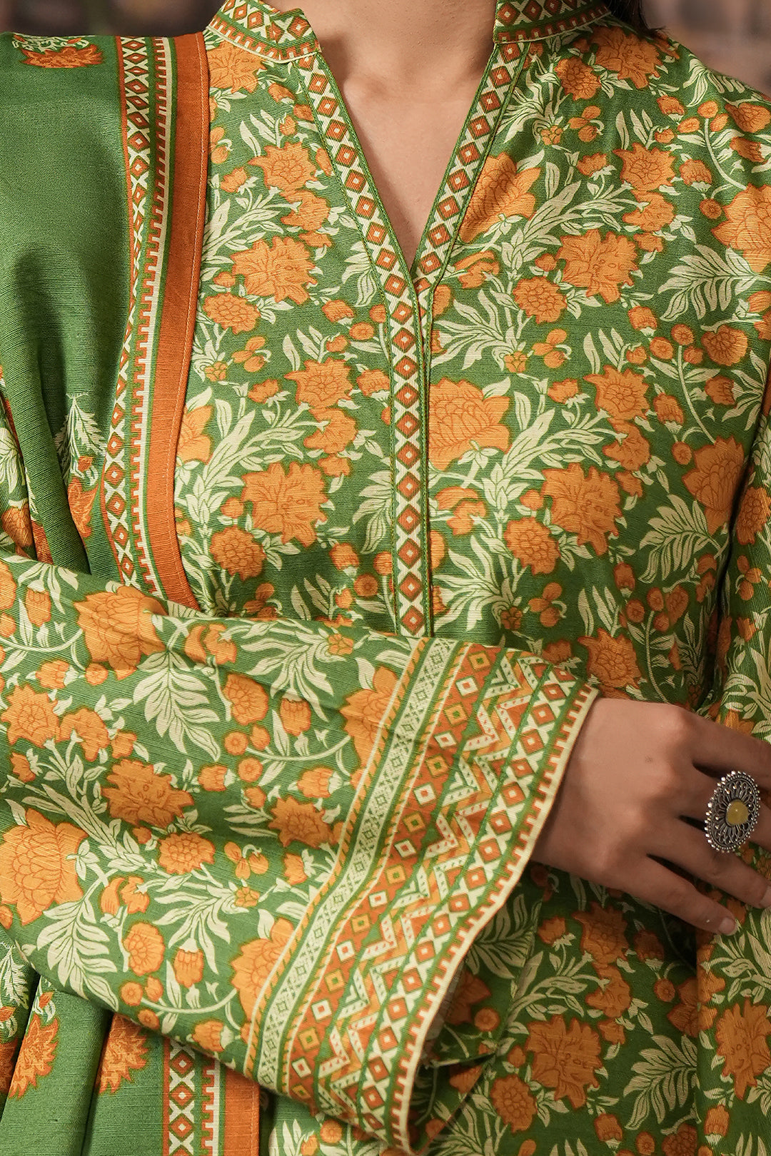 Zellbury | Unstitched 3 Piece Khaddar | Shirt Shalwar Dupatta - 0358 - Libasekhas