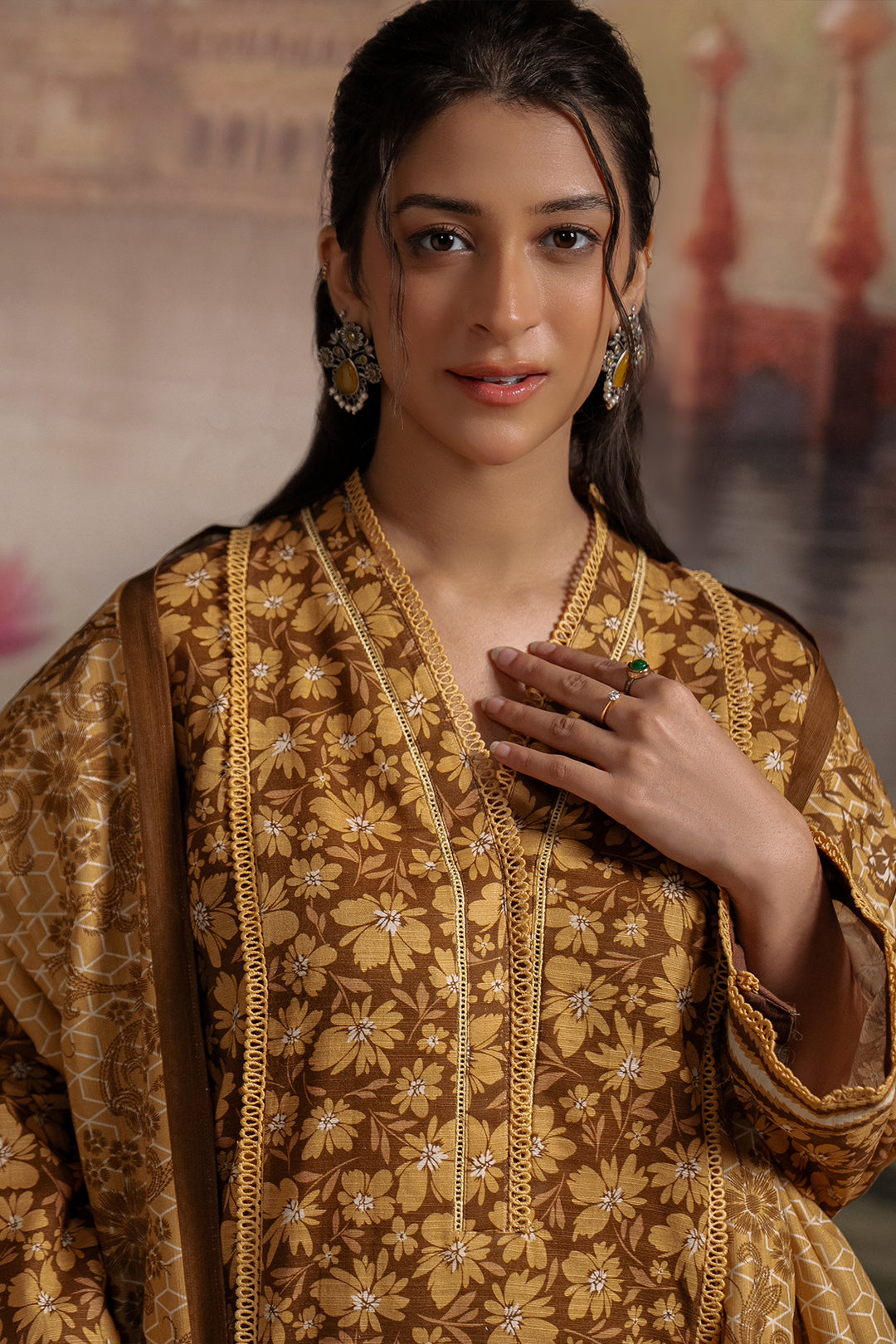 Zellbury | Unstitched 3 Piece Khaddar | Shirt Shalwar Dupatta - 0362 - Libasekhas