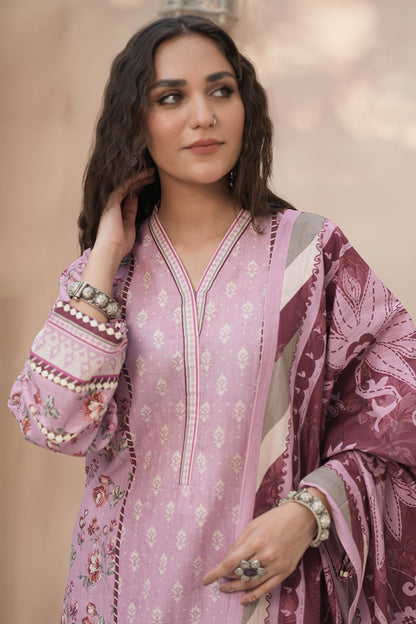 Zellbury | Unstitched 3 Piece Khaddar | Shirt Shalwar Dupatta - 0369 - Libasekhas