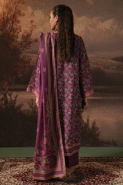 Zellbury | Unstitched 3 Piece Karandi | Shirt Shalwar Dupatta - 0377 - Libasekhas