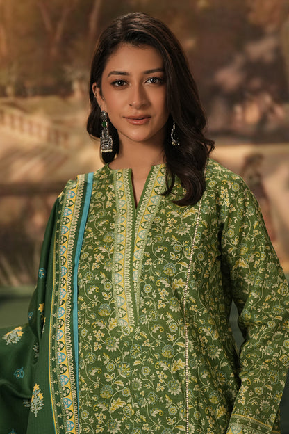Zellbury | Unstitched 3 Piece Khaddar | Shirt Shalwar Shawl - 0384 - Libasekhas