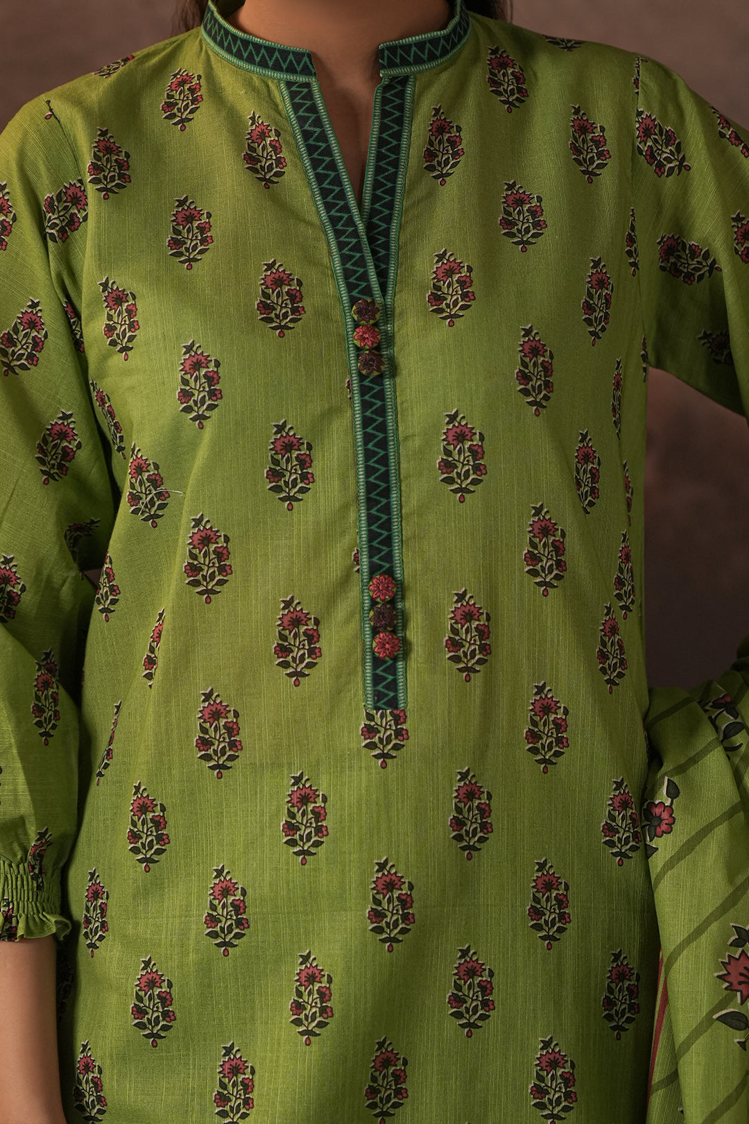 Zellbury | Unstitched 3 Piece Khaddar | Shirt Shalwar Dupatta - 0388 - Libasekhas