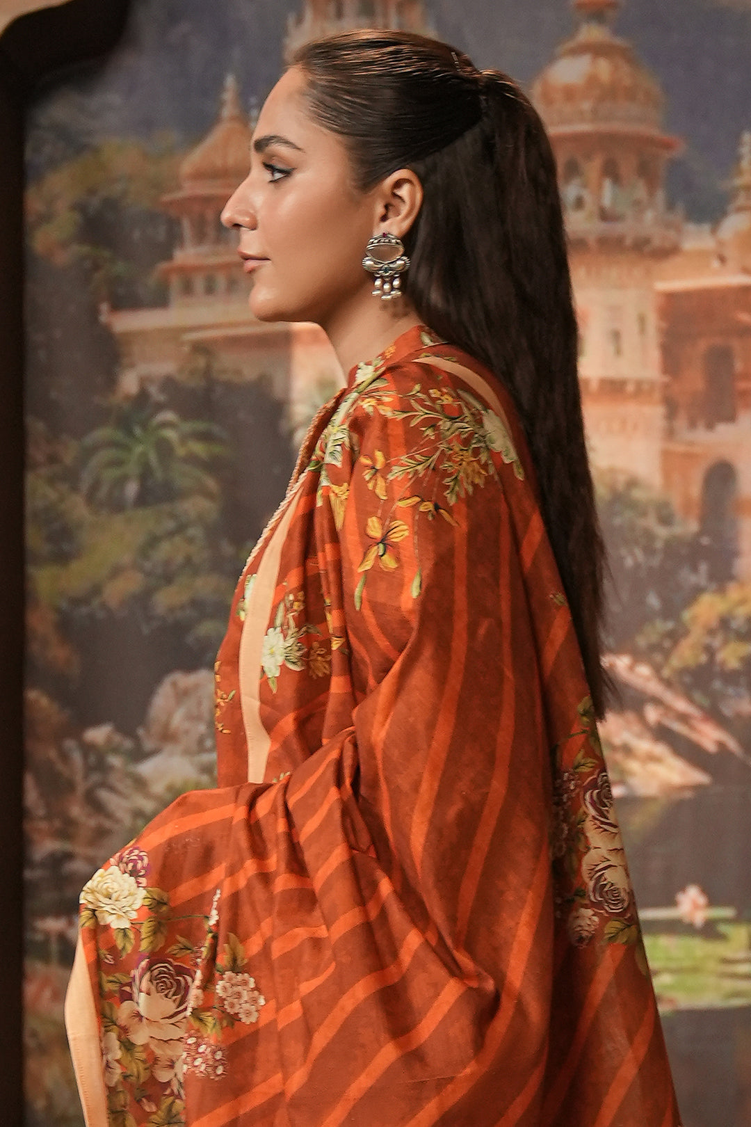 Zellbury | Unstitched 3 Piece Khaddar | Shirt Shalwar Dupatta - 0395 - Libasekhas