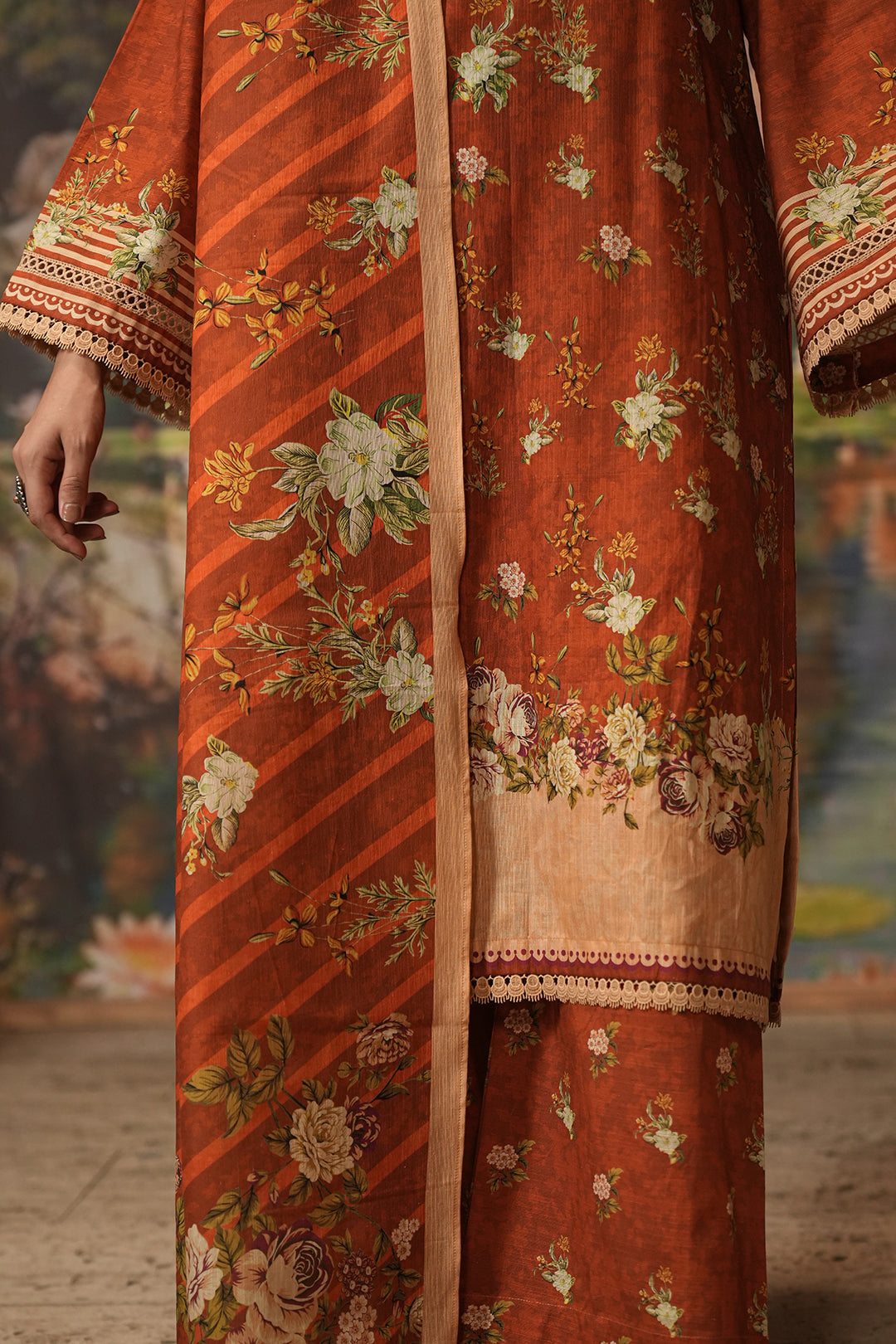 Zellbury | Unstitched 3 Piece Khaddar | Shirt Shalwar Dupatta - 0395 - Libasekhas