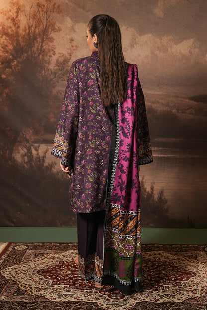 Zellbury | Unstitched 3 Piece Cotail | Shirt Shalwar Dupatta - 0399 - Libasekhas