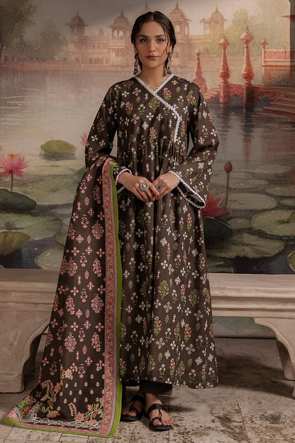 Zellbury | Unstitched 3 Piece Khaddar | Shirt Shalwar Dupatta - 0441 - Libasekhas