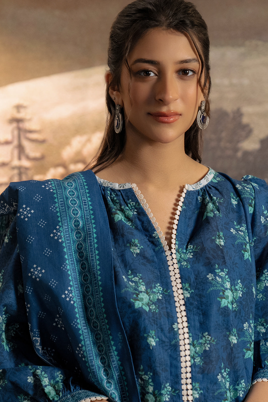 Zellbury | Unstitched 3 Piece Khaddar | Shirt Shalwar Dupatta - 0450 - Libasekhas