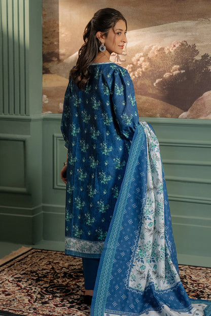 Zellbury | Unstitched 3 Piece Khaddar | Shirt Shalwar Dupatta - 0450 - Libasekhas