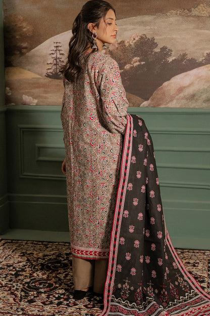 Zellbury | Unstitched 3 Piece Khaddar | Shirt Shalwar Dupatta - 0456 - Libasekhas