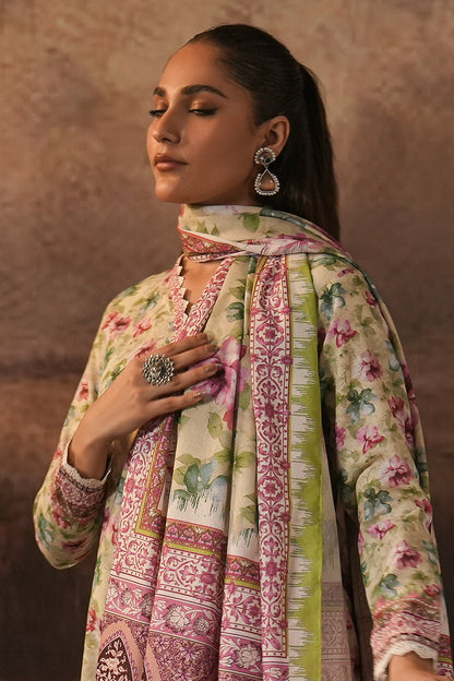 Zellbury | Unstitched 3 Piece Karandi | Shirt Shalwar Dupatta - 0458 - Libasekhas
