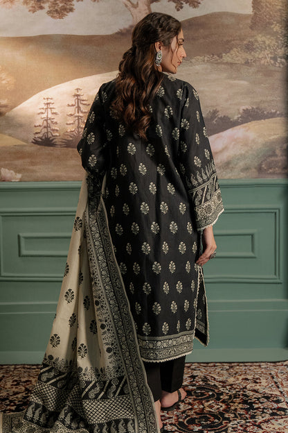 Zellbury | Unstitched 3 Piece Khaddar | Shirt Shalwar Dupatta - 0461 - Libasekhas