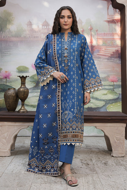 Zellbury | Unstitched 3 Piece Khaddar | Shirt Shalwar Shawl - 0466 - Libasekhas