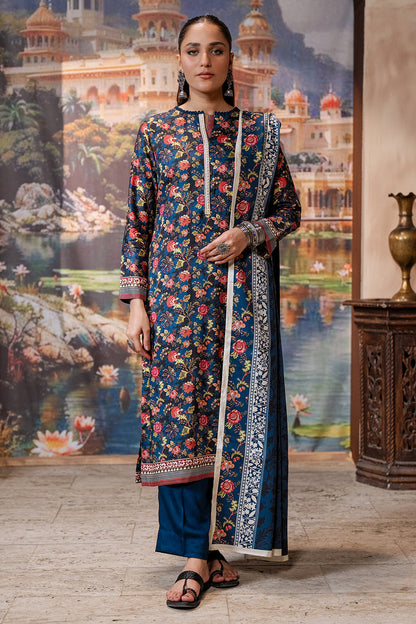 Zellbury | Unstitched 3 Piece Cotail | Shirt Shalwar Dupatta - 0470 - Libasekhas