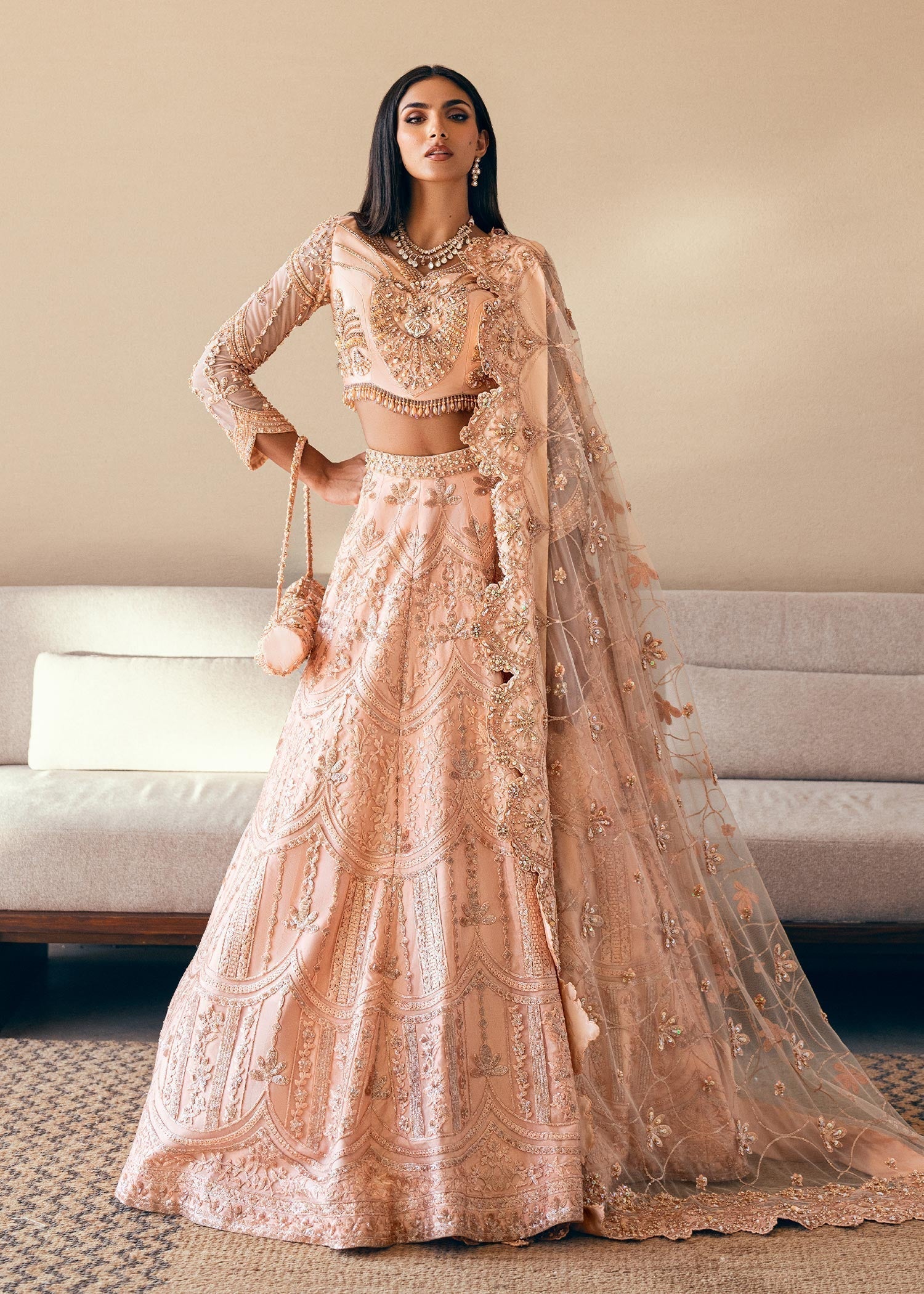 Waqas Shah | Amariage Luxury Formals | Coral Bliss - House Of Anaya
