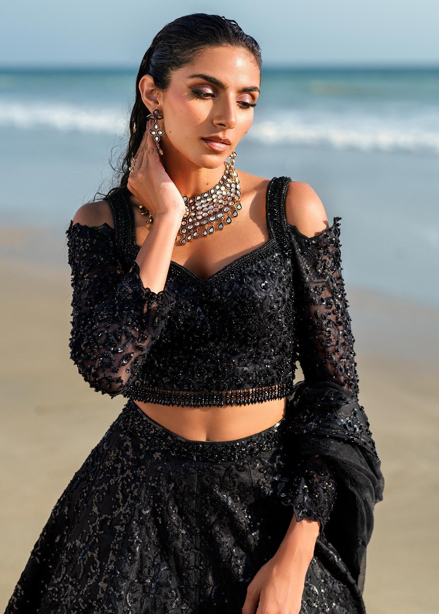 Waqas Shah | Amariage Luxury Formals | Black Musk - House Of Anaya