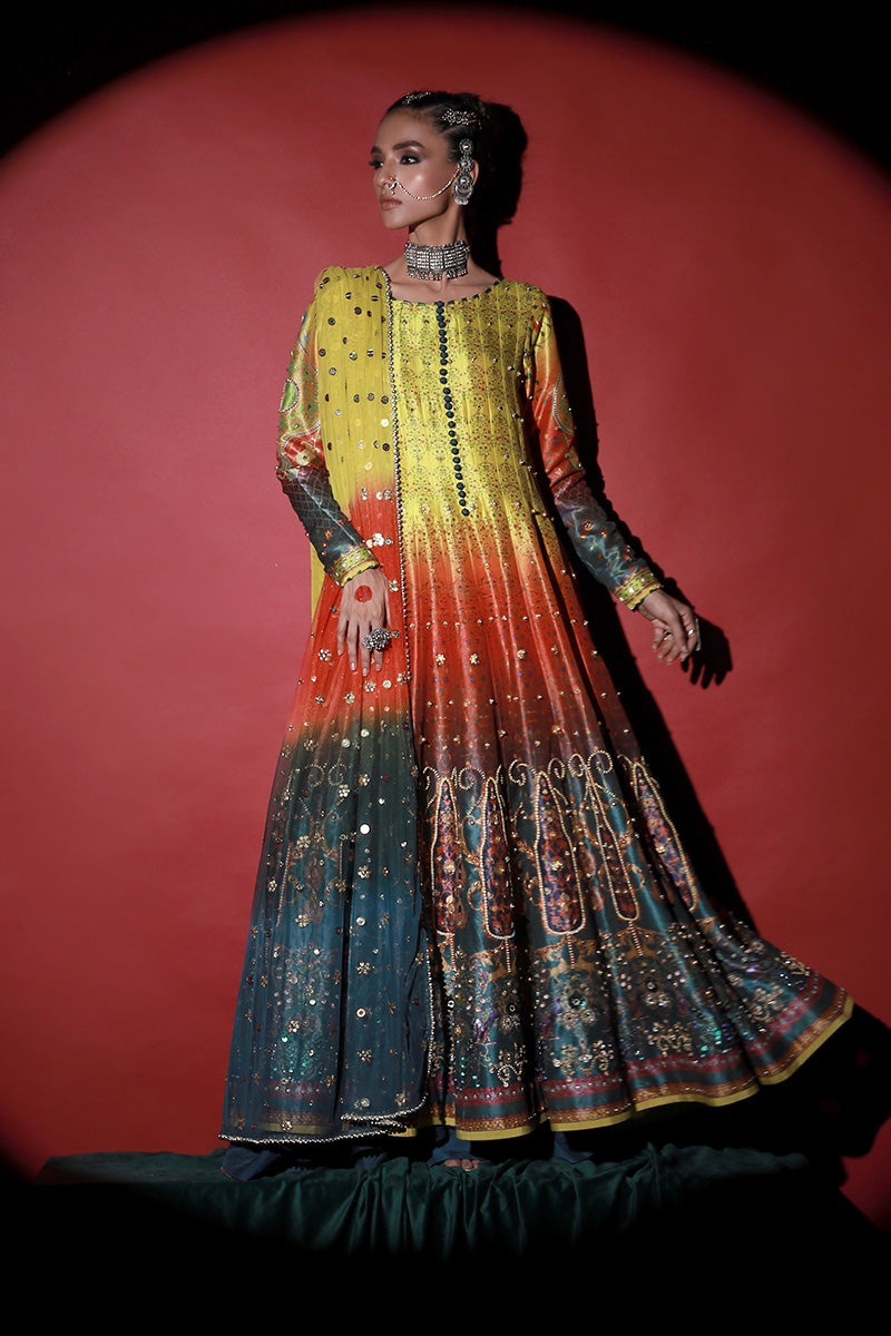 Wardha Saleem | Meeram Festive Formals | Satrangi - House Of Anaya