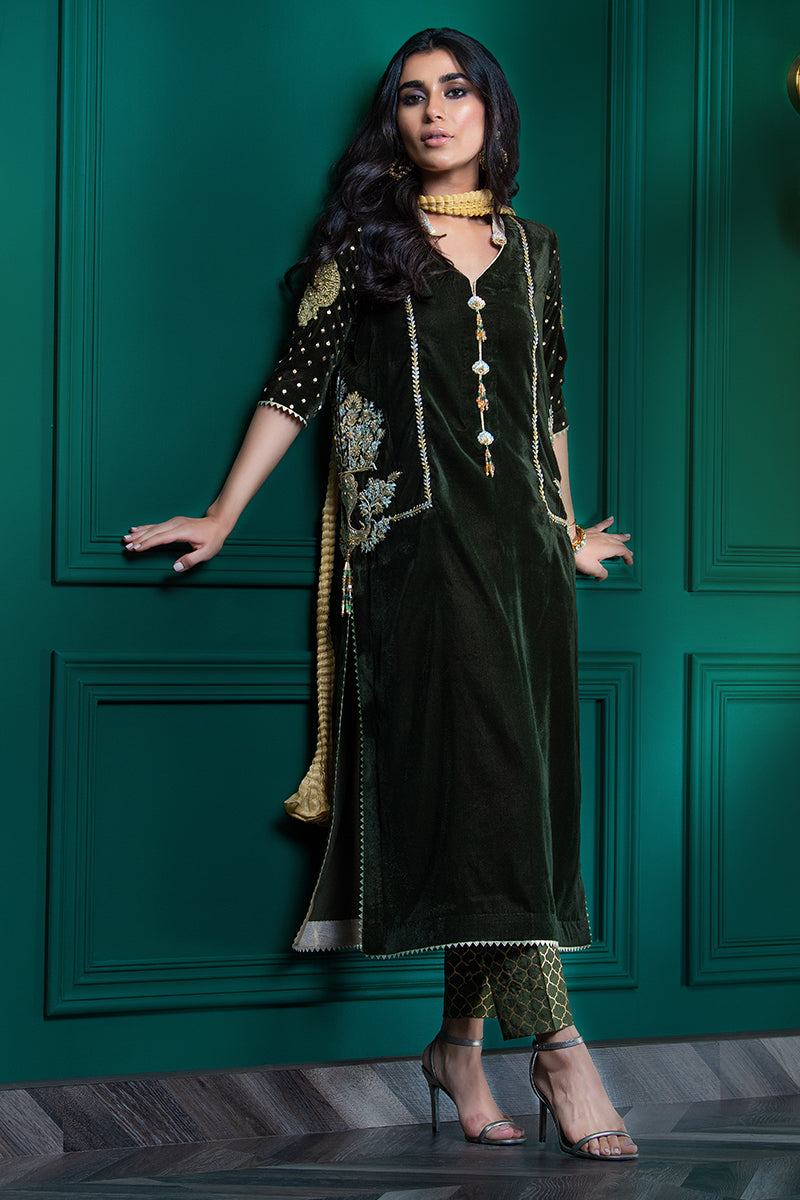 Wardha Saleem | Velvets Winter Fall 24 |  Guldaan - House Of Anaya