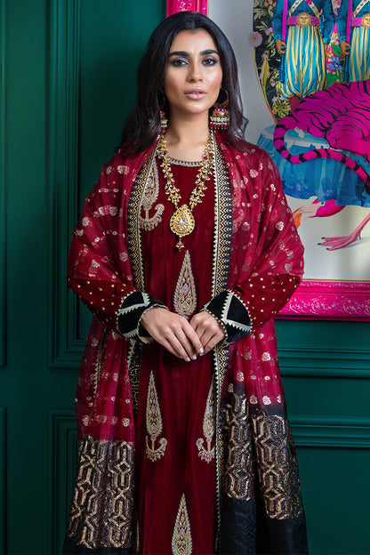Wardha Saleem | Velvets Winter Fall 24 |  Lal Bagh 2 - House Of Anaya