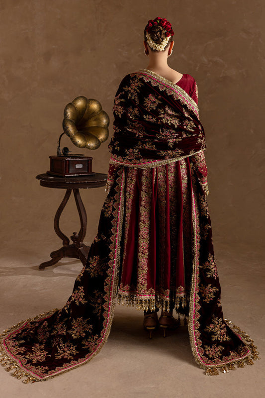 Marjjan | De Rose Velvet | MRV-13 (MEHROON) - House Of Anaya