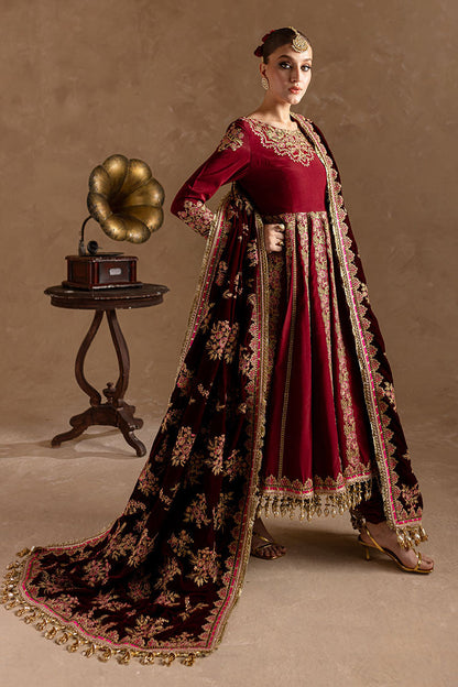 Marjjan | De Rose Velvet | MRV-13 (MEHROON) - House Of Anaya