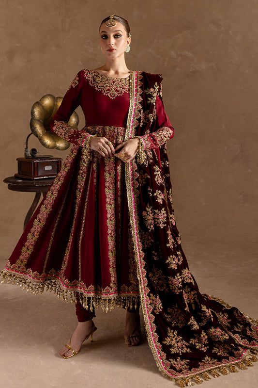 Marjjan | De Rose Velvet | MRV-13 (MEHROON) - House Of Anaya