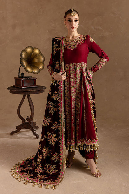 Marjjan | De Rose Velvet | MRV-13 (MEHROON) - House Of Anaya