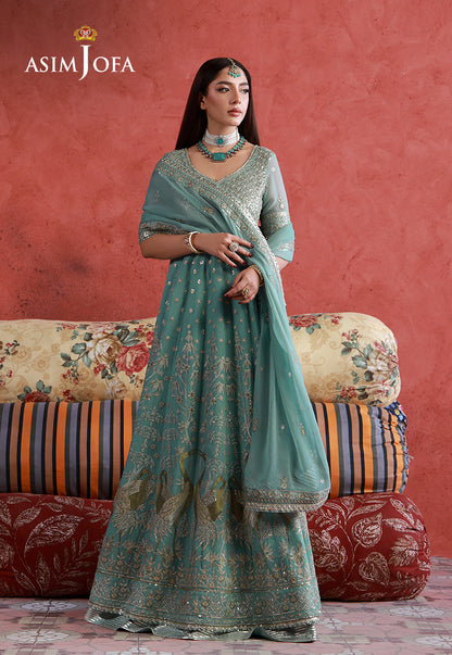 Asim Jofa | Ishq e Eid | AJULN-04 Embroidered Chiffon 3 Pcs